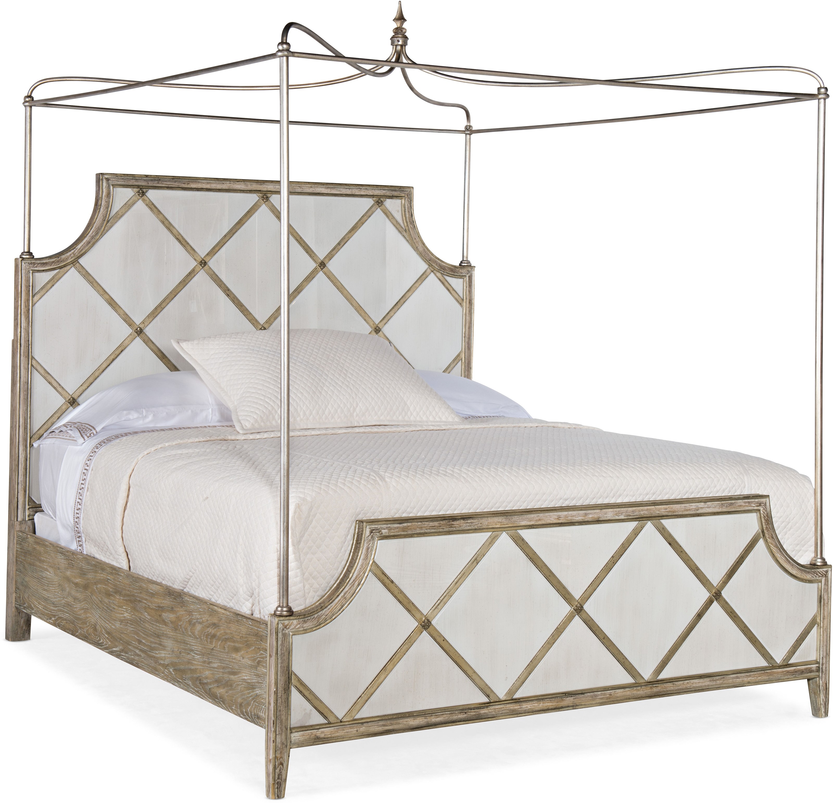 Glass sales canopy bed
